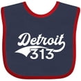 thumbnail image 3 of Inktastic Detroit 313 Boys or Girls Baby Bib, 3 of 4
