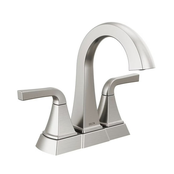 Delta Knoxville Centerset Bath Faucet Stainless Steel Finish