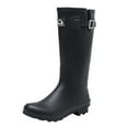 thumbnail image 2 of Brown Oak Womens Rebecca Waterproof Adjustable Wellington Rubber Rain Boots, 2 of 7