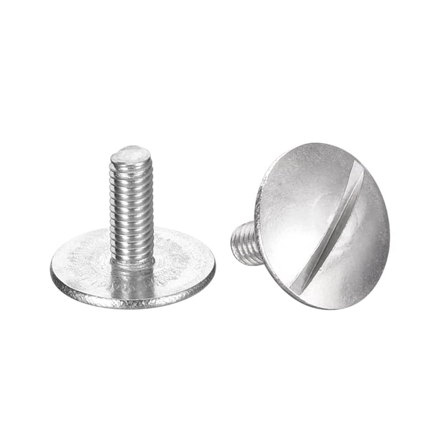 Unique Bargains M3x8mm Extra Large Flat Head Slotted Screws, 8 Pack 304 Stainless Steel Bolts