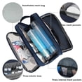 thumbnail image 6 of Travel Toiletry Bag for Men Hanging Dopp Kit Small Nylon Shaving Bag, Water Resistant Bathroom Toiletries Organizer for Traveling, Navy Blue, 6 of 6