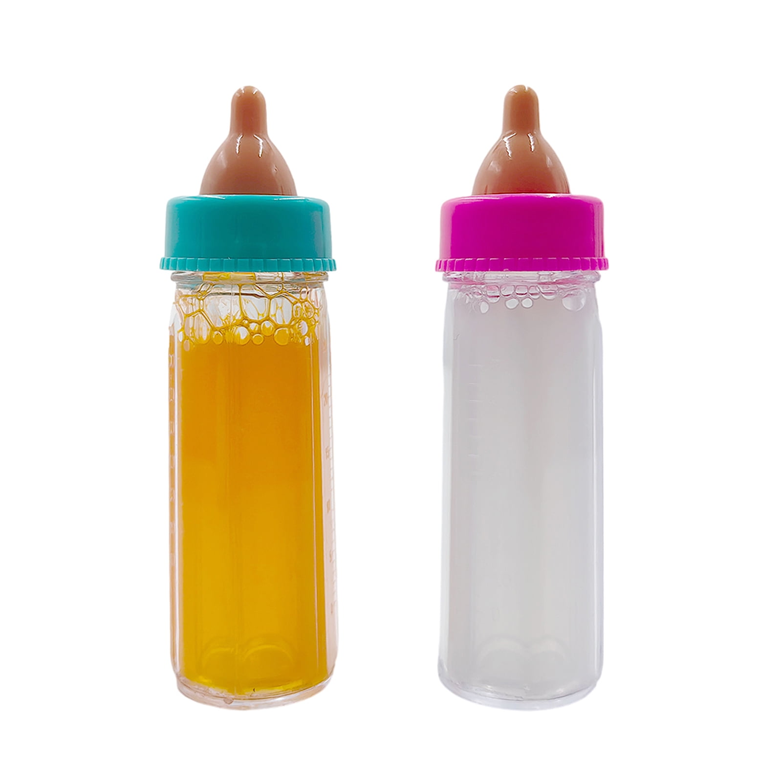 COSDOLL 2 PCs Magic Baby Doll Bottles, Baby Doll Accessories for Kids