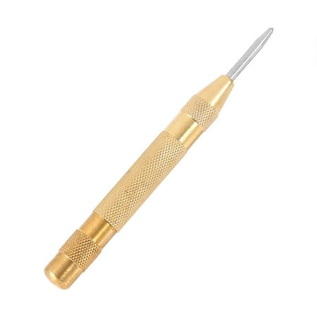 Filfeel 5 inch Heavy Duty Automatic Center Pin Punch Spring Loaded Marking Hole Tool, Automatic Center Pin