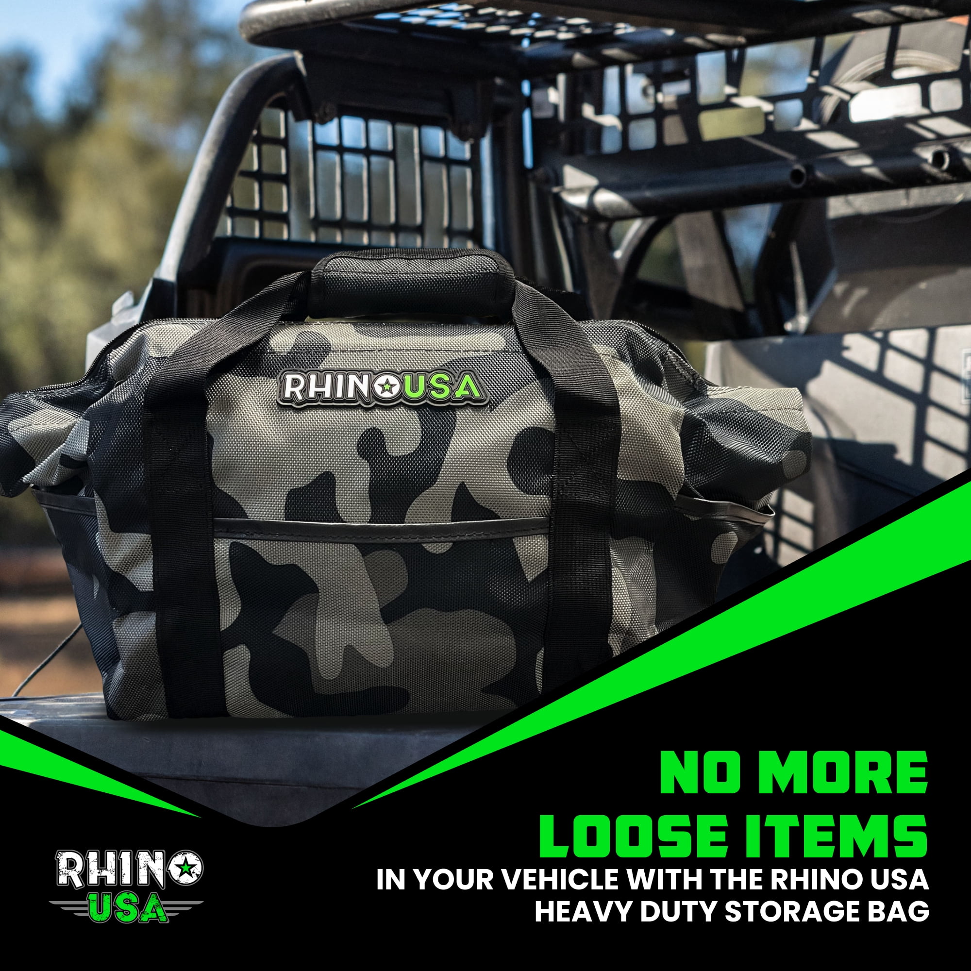 Rhino USA Heavy Duty Recovery Gear Storage Bag - Ultimate Recovery Kit Equipment Bag (Camo)