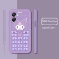 thumbnail image 1 of Sanrio-funda Cinnamoroll Kurome para OPPO Find X5 X3 X2 Lite Pro Neo A94 A74 A72 A53 A9 A5 2020 4G 5G, carcasa con cuerda líquida, Core Fivean unisex, 1 of 2