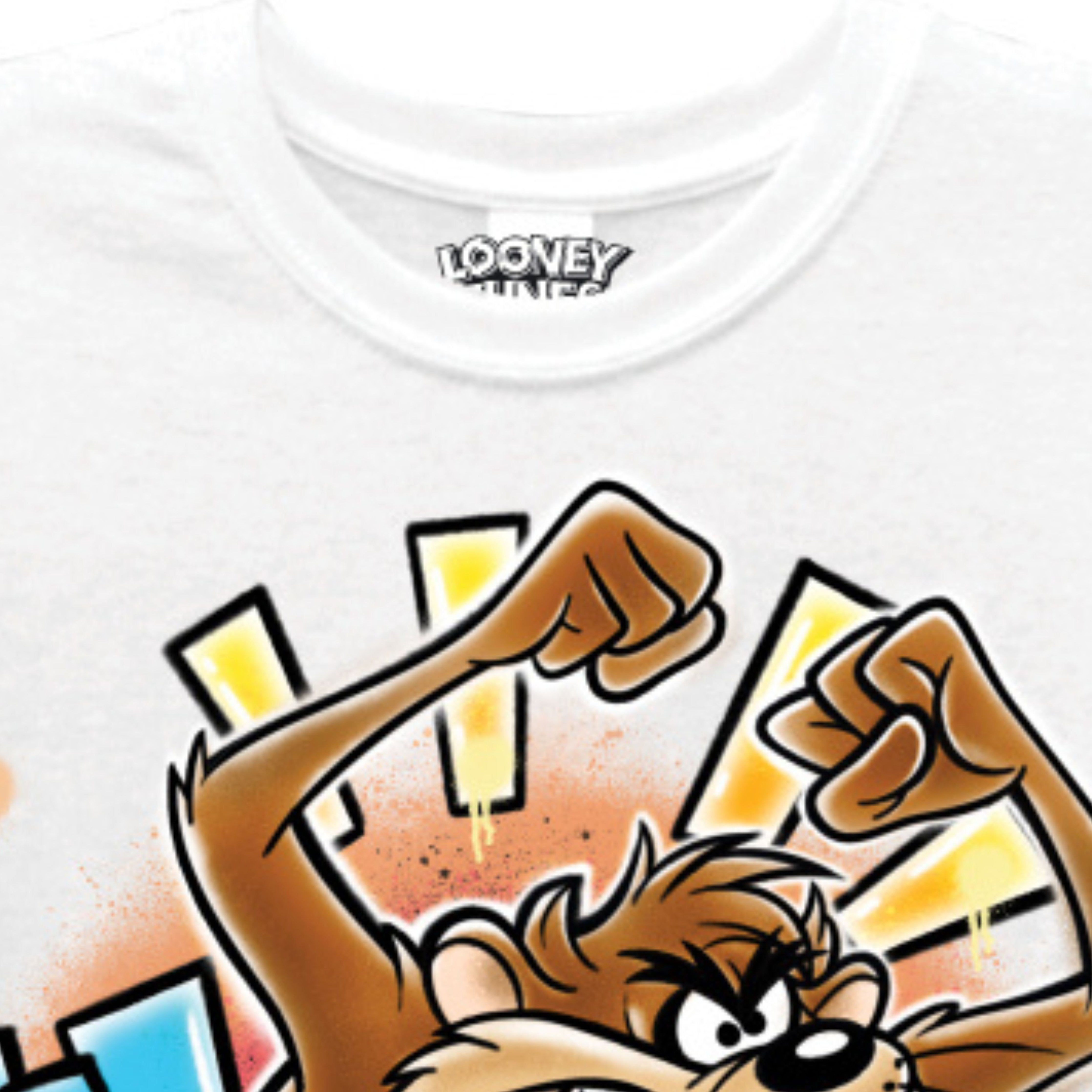 Warner Bros Tasmanian Devil Looney Tunes Men's Crewneck T-Shirt