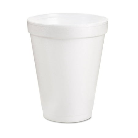 Dart White Disposable Foam Cup, 8 Ounce, Pack of 100