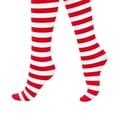 thumbnail image 3 of CAZOFW Women Socks Knee High Striped Christmas Socks, Warm Soft Stretchy Knit, Cozy Winter Casual Legwear Daily, 3 of 4