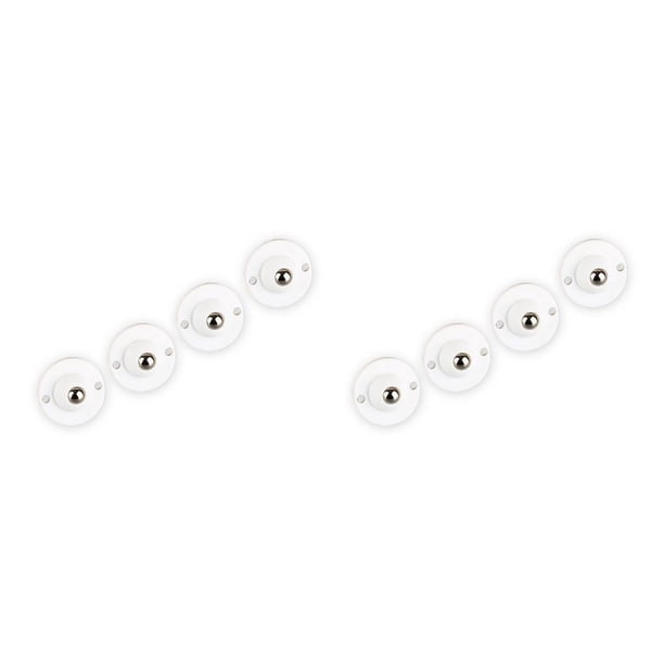 Ounissouiy Paquete de 4 ruedas para muebles, ruedas autoadhesivas de plástico y acero inoxidable, caja de almacenamiento de rotación, polea pegajosa, Type3 NO3 Ounissouiy CBP386415