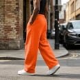thumbnail image 4 of TQWQT Men's Loose Fit Sweatpants Drawstring Elastic Waist Casual Joggers Streetwear Oversized Wide Leg Pants With Pockets Solid Color Lounge Trousers Athletic Running Bottoms, 4 of 7