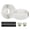 White, variant on Bike Handlebar Tape, 2 Pack EVA Handle Grip Wraps Non-Slip Bicycle Bar Tape with Silver End Plugs for Racing Bicycles