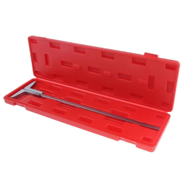 Calibrador de profundidad de acero inoxidable con escala vernier, con caja, 150 mm/200 mm/300 mm 0-300mm