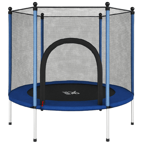 Trampolín Yei 55 Pulgadas con Red de Seguridad Estructura de Acero y Protección Acolchonada