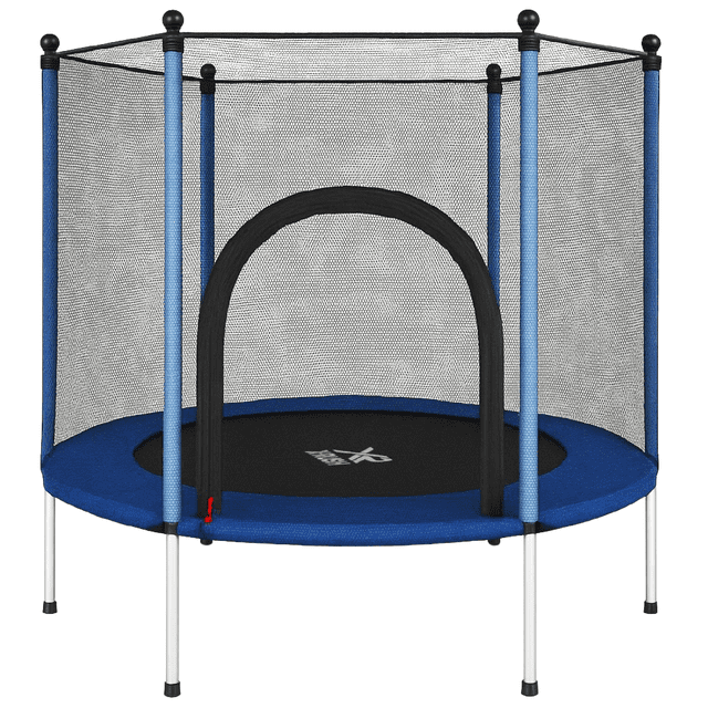 Trampolín Yei 55 Pulgadas con Red de Seguridad Estructura de Acero y Protección Acolchonada