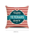 thumbnail image 5 of Herrnalise 4th of July Pillow Covers 18x18, American Flag Patriotic Decorations Throw Pillow Covers Linen Farmhouse Independence Day Cushion Case for Couch Sofa Summer Home Outdoor Decor, 5 of 5