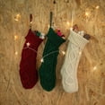 thumbnail image 6 of Yesbay Christmas Stockings 20 inch Large Cable Knit Stockings Fireplace Hanging Goodie Bags for Xmas Tree Holiday, 6 of 8