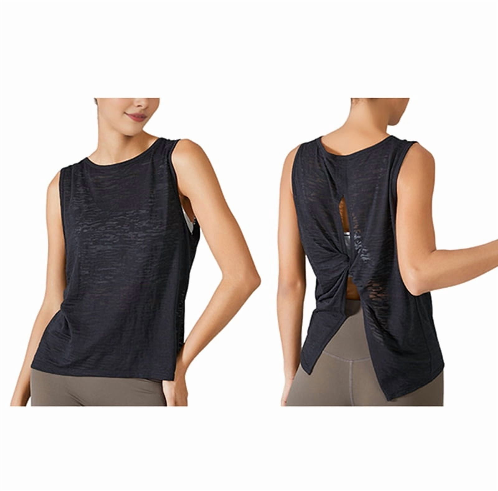Sleeveless Quick-Drying Vest for Women, Sports Cover-Up, Running,Loose Large Size Yoga Clothes
