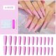 thumbnail image 1 of Long Coffin Ballerina Shape Fake Nails Press On Nail Artificial Finger Manicure, 1 of 4