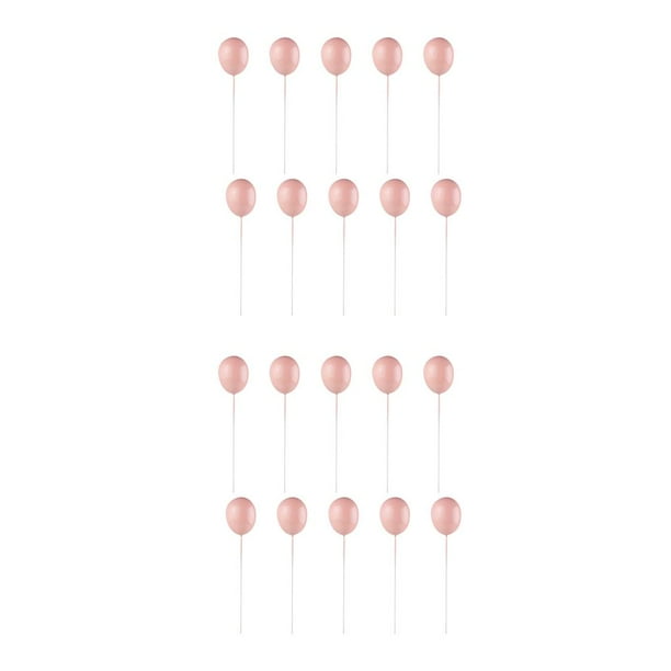 Yuarrent 1 Juego de suministros de decoración de pasteles bonitos, juego de horneado elegante, adornos de feliz cumpleaños, recuerdos de Rosado 2piezas