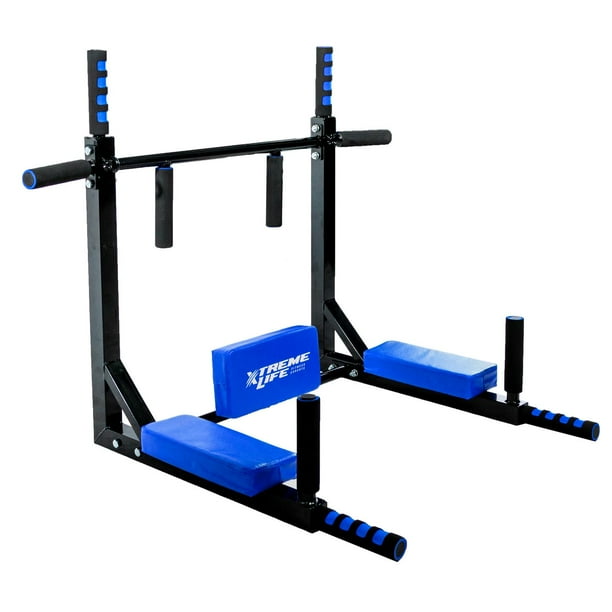 Barra 8en1 Dominadas Pared Gym Multifuncional Box Pesas azul 1 Xtreme Life DPBDDC220001 Walmart en linea