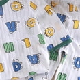 thumbnail image 3 of Ulanda Toddler Boys Pajamas 100% Cotton Kids Dinosaur 2 Piece Truck Pjs Sleepwear Clothes Sets 2-12 Years (Light Green, 1-2 Years), 3 of 3