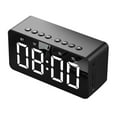 thumbnail image 1 of Portable Wireless Bluetooth Speaker Alarm Clock Subwoofer Hands-free Music Player, 1 of 5