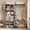 Gray, variant on Homieasy 5FT Closet System with Drawers, 60" Closet Organizer with Shelf Tower and Hanging Rod, Garment Rack for Bedroom/Closet/Apartment, White