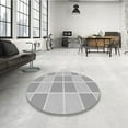 thumbnail image 4 of Ahgly Company Machine Washable Indoor Rectangle Transitional Platinum Silver Gray Area Rugs, 2' x 5', 4 of 7