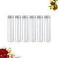 thumbnail image 3 of MasteelfCA 6PCS 110ml Plastic Clear Test Tubes Flat-bottomed Candy Cosmetic Travel Lotion Containers with Screw Caps, 3 of 7