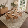 thumbnail image 4 of ATHOPE 5x7 Area Rug for Living Room, Vintage Medallion Non-Slip Soft Low Pile Washable Rug Large Distressed Rug Indoor Retro Carpet for Bedroom Dining Room Home Office, Linen Beige, 4 of 8