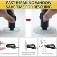 thumbnail image 3 of Emergency Hammer For Car, Emergency Escape Window Break Hammer Safety Seat Belt Cutter Tool(2pcs, Black, White), 3 of 5