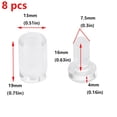 thumbnail image 2 of YISITIAN 8-Piece Acrylic Standoffs, 1/2" x 3/4", Wall Sign Mounting Hardware CJ919-104697, 2 of 4
