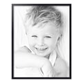 thumbnail image 2 of ArtToFrames 22" x 28" Contemporary Black Picture Frame, 22x28 inch Black Wood Poster Frame (WOM-4730),  Pack, 2 of 7