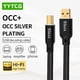 thumbnail image 2 of Cable USB OCC HIFI tipo A B, Cable USB 6N DAC A-C, Cable de Audio OCC Chapado en plata, Cable de datos, 2 of 5