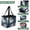 Dark Blue and White, variant on Collapsible Car Trunk Organizer with Handles 600D Oxford for Car Kitchen and Home Storage, Dark Blue and White 13× 10.2×10.8inch