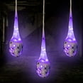 thumbnail image 4 of Halloween Glowing Spider Decorations LED Hanging Ornaments Party Setup - 3 Piece Set Outdoor Use(C), 4 of 5