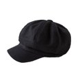 thumbnail image 4 of Ayyufe Women Woolen Beanie Hat Fashion Easy-match Autumn Winter Warm Fashion Octagonal Woolen Casual Beret Newsboy Cap French Beret Wool Solid Color Beanie Hat, 4 of 6