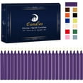 thumbnail image 1 of 24 Pack Purple Spell Chime Candles \u2013 Premium Mini Unscented Taper Candles for Rituals, Prayer, Birthdays, Meditation, Altar, Spells, Chime Candles - 4 Inch Tall - Ideal for Witches, 1 of 1