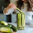 thumbnail image 4 of Mason Jars ComSaf, 700 ml, boca ancha, 6 unidades con bandas de sellado y tapas, 4 of 8