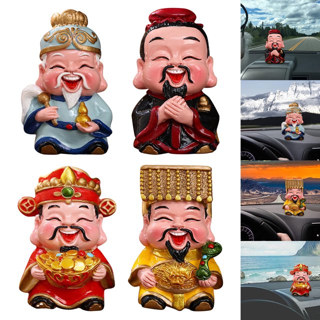 4 Uds Escultura de Estatuilla Mitológica China Decoración Feng Shui Soledad Estatuilla Escultura