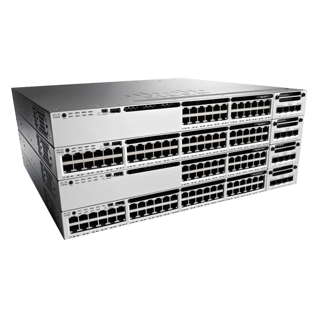 Cisco Catalyst WS-C3850-24P-E Ethernet Switch 24 Ports Manageable 10 100 1000Base-T Twisted Pair Gigabit Ethernet 2... by Cisco