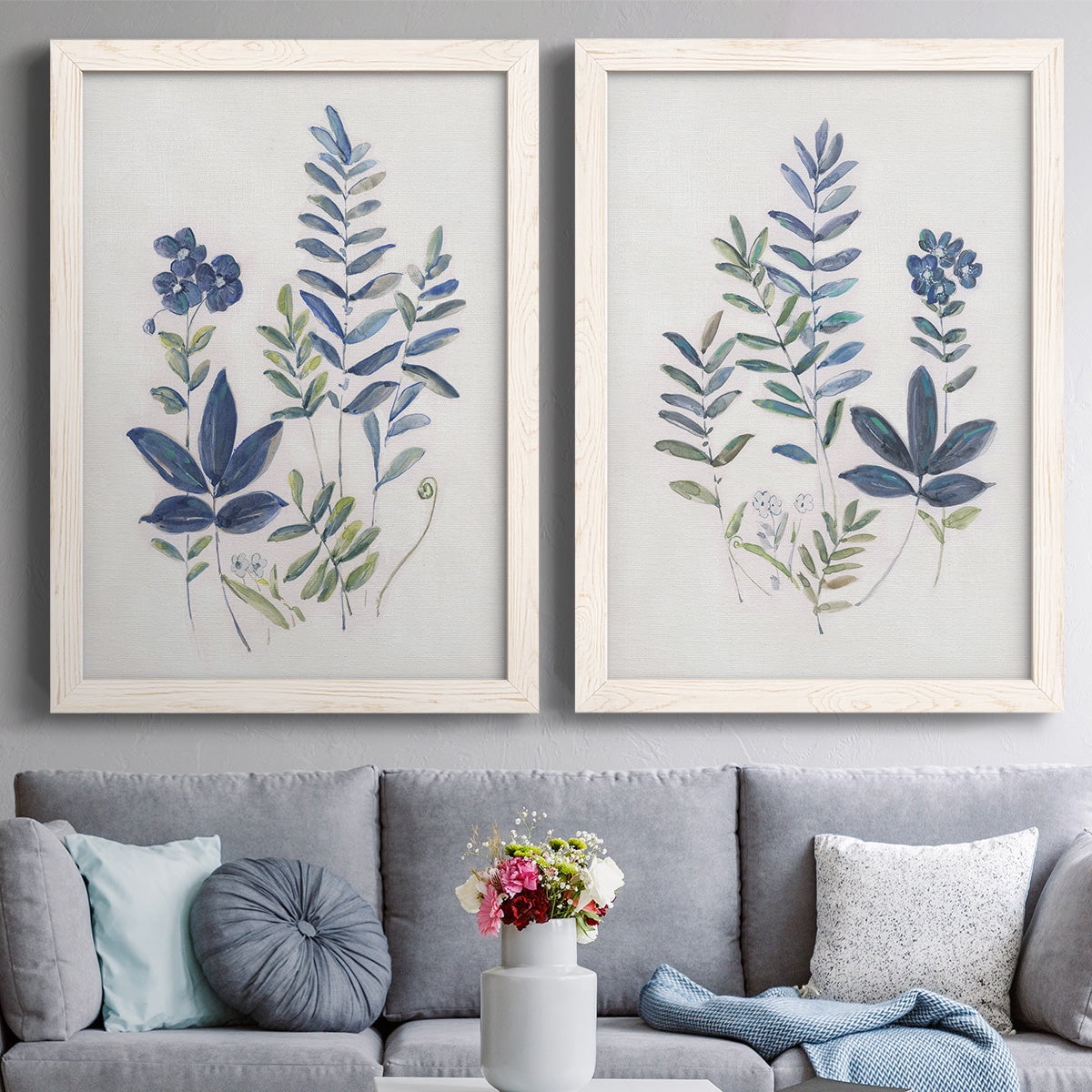Fern Study I - Premium Framed Canvas 2 Piece Set - Ready to Hang