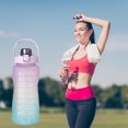 thumbnail image 4 of Botella de agua deportiva de 2000 ml con Time Maker Tazas de fitness al aire libre de gran capacidad Tmvgtek suministros de cocina, 4 of 7