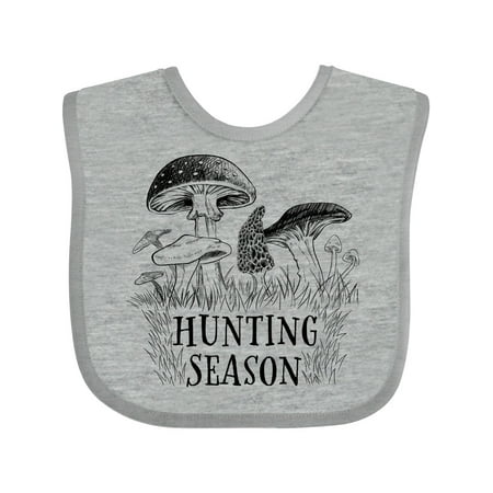 

Inktastic Hunting Season with Mushrooms Gift Baby Boy or Baby Girl Bib