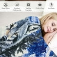 thumbnail image 3 of Nawypu Super Soft Mink Quality Korean Style Queen Blanket - Grey Wolf Head, 3 of 6