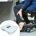 thumbnail image 6 of colaxi Under Desk Rocking Foot Rest with Massage Rollers Foot Stool for Work Office White, 6 of 9