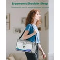 thumbnail image 3 of Medicine Lock Box First Aid Box with Combination Lock Handle & Shoulder Strap Portable Medication Lock Box x x .Silver Aluminum Alloy Storage Box, 3 of 8