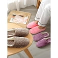 thumbnail image 6 of Women Lovely Slippers Soft Cotton Lining Plush Fleece Slip On House Shoes For Women Indoor Outdoor, 6 of 6