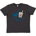 thumbnail image 3 of Inktastic I Love Chocolate Milk Youth T-Shirt, 3 of 5
