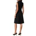 thumbnail image 3 of INSPIRE CHIC Women's Sleeveless Blazer Dress Collared Button Down Business Work A Line Dresses S Black, 3 of 5